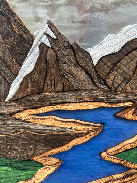 "Sapphire Skyline" (Blue Sky - 18in)