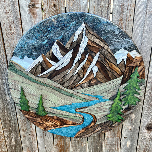 "Under the Endless Sky" (24in Round)