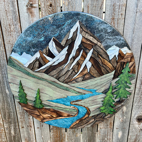"Under the Endless Sky" (24in Round)