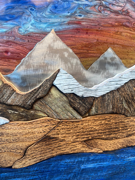 "Skyfire Peaks" (Sunset Sky)