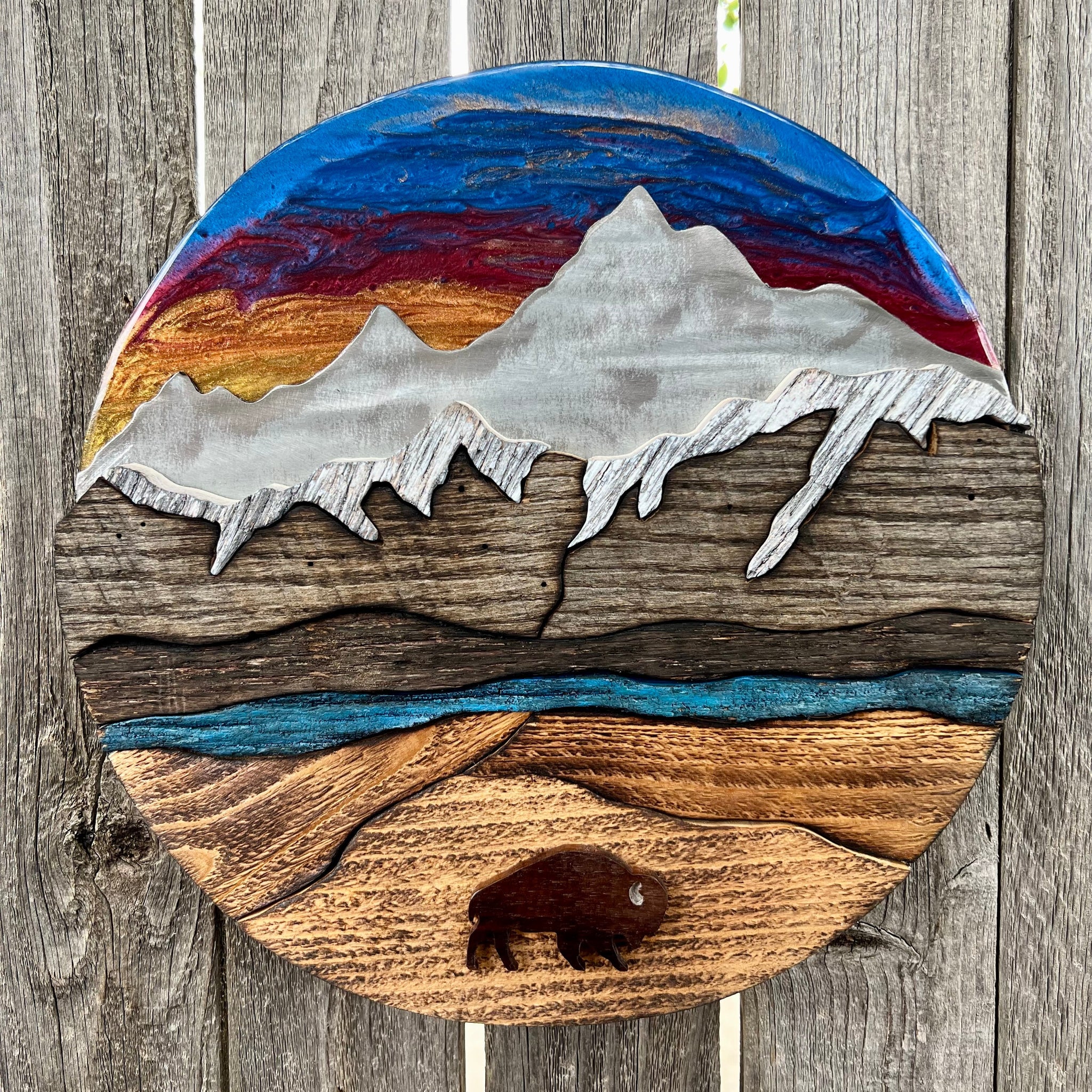 "Quiet Power" (Sunset Sky w/ Bison)