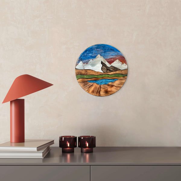 "Radiant Peaks" (Sunset Sky)