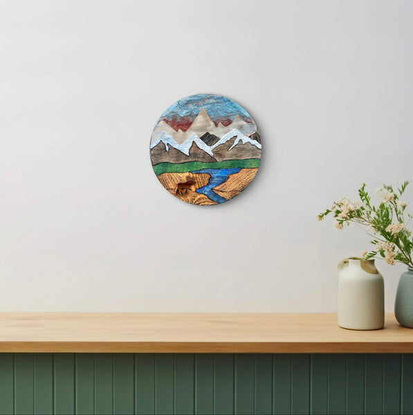 "Wild Places" (Sunset Sky w/ Moose)