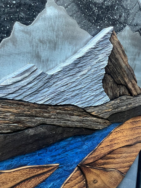 "Stars and Summits" (Starry Night Sky)