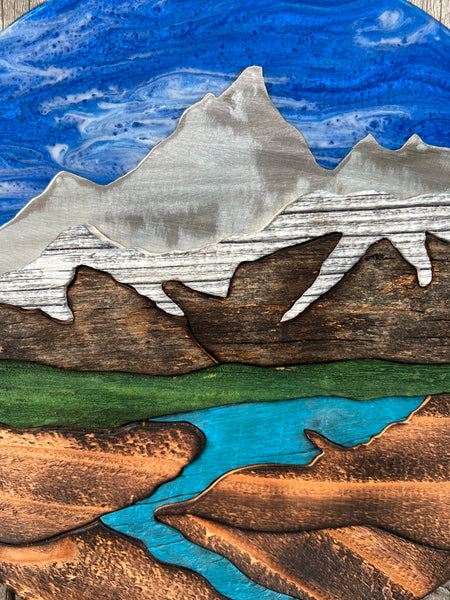 "Alpine Serenity" (Blue Sky)