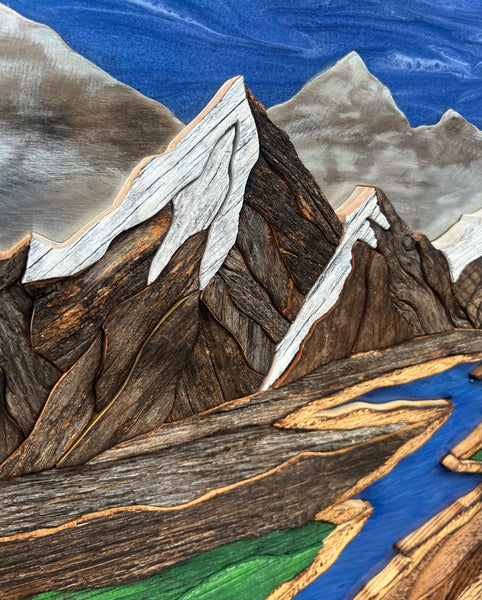 "Sapphire Skyline" (Blue Sky - 18in)