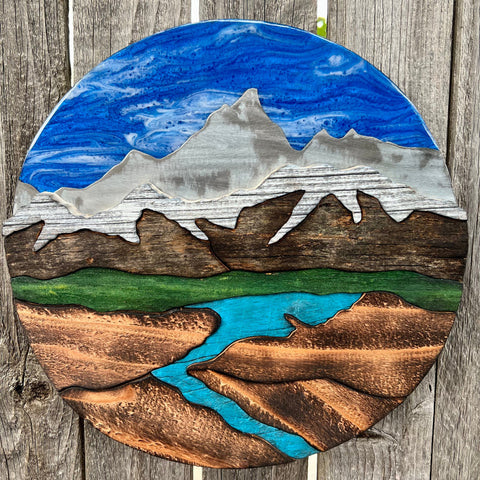 "Alpine Serenity" (Blue Sky)