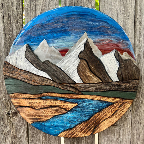 "Winding Serenity" (Sunset Sky)