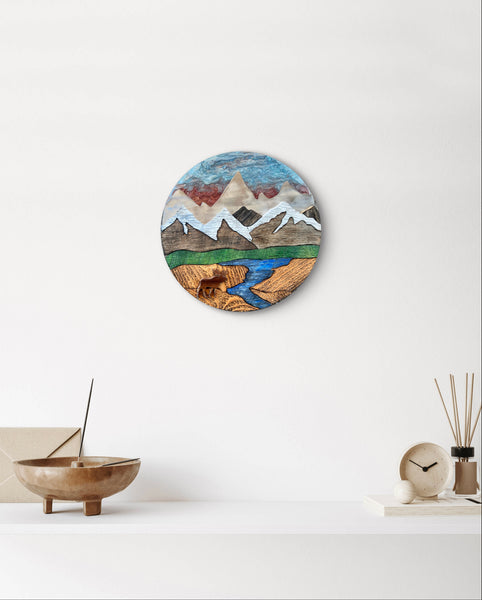 "Wild Places" (Sunset Sky w/ Moose)