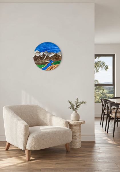 "Sapphire Skyline" (Blue Sky - 18in)