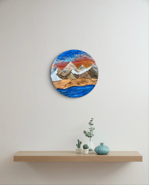 "Skyfire Peaks" (Sunset Sky)