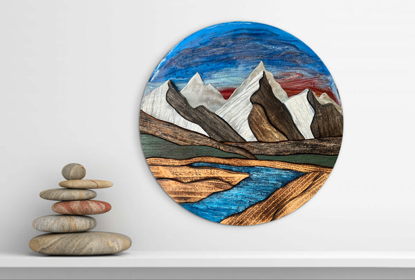 "Winding Serenity" (Sunset Sky)
