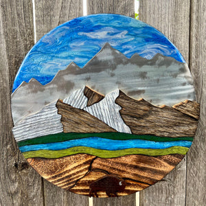 "The Great Wanderer" (Blue Sky w/ Bison)