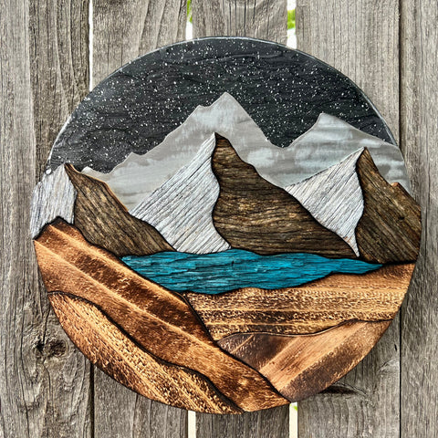 "Midnight Peaks" (Starry Sky)