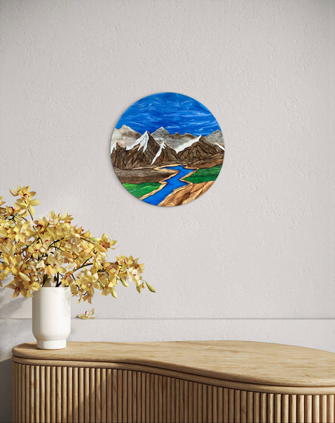 "Sapphire Skyline" (Blue Sky - 18in)