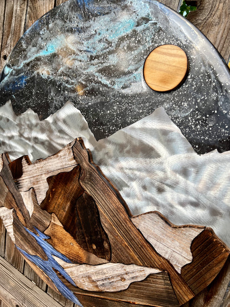 “Peaks Among the Stars” (24in Round *Made to Order*- Ships in 3-4weeks)
