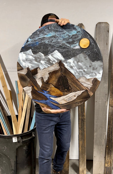 “Peaks Among the Stars” (24in Round *Made to Order*- Ships in 3-4weeks)
