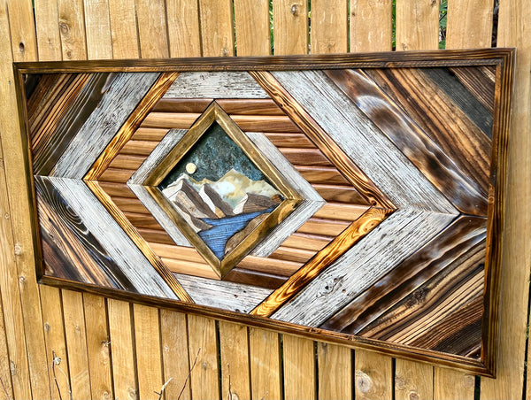 "Elevation's Escape" (49in x 25in Large Statement Piece)