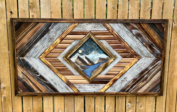"Elevation's Escape" (49in x 25in Large Statement Piece)