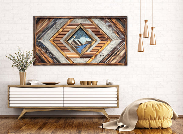 "Elevation's Escape" (49in x 25in Large Statement Piece)