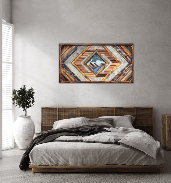 "Elevation's Escape" (49in x 25in Large Statement Piece)