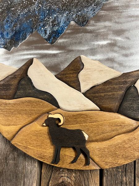 Bighorn Sheep (12in Round)