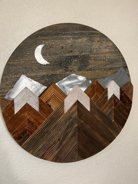 "Starry Mountain Night"