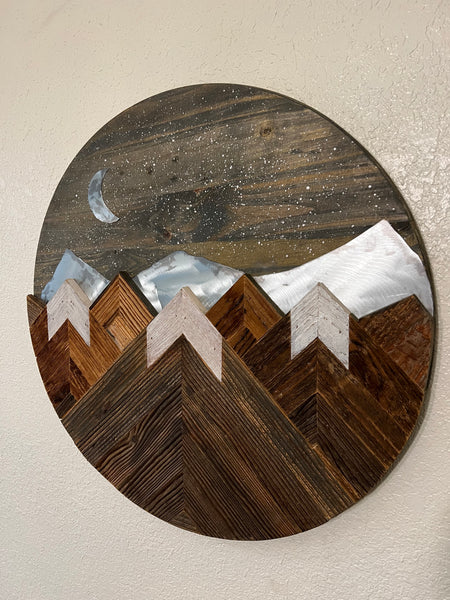 "Starry Mountain Night"