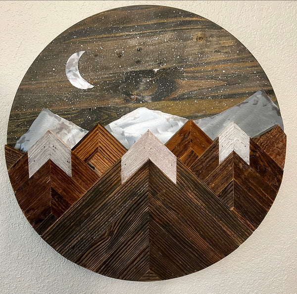 "Starry Mountain Night"