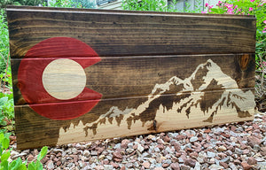 Colorado Mountain Wall Hanging (RED C)