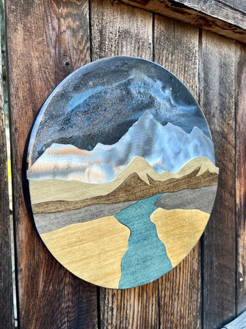 Among the Stars Resin Piece  (10in Round)