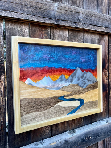 Sundown Resin Piece