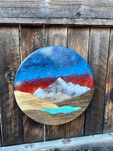 Sundown Resin Piece (12in Round)
