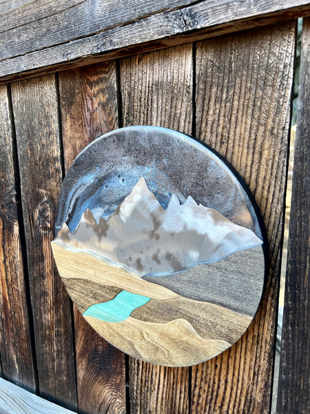 Among the Stars Resin Piece  (10in Round)