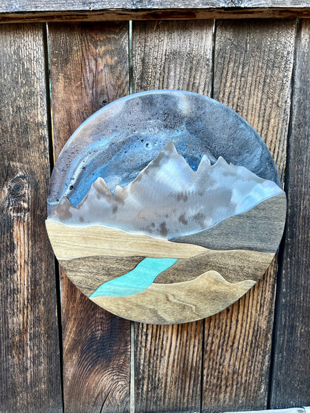 Among the Stars Resin Piece  (10in Round)