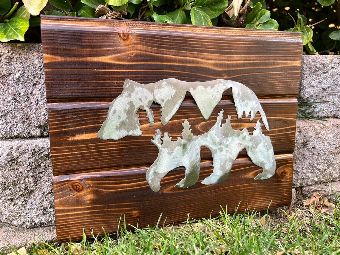 Bear Metal Art (Steel)