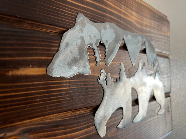 Bear Metal Art (Steel)