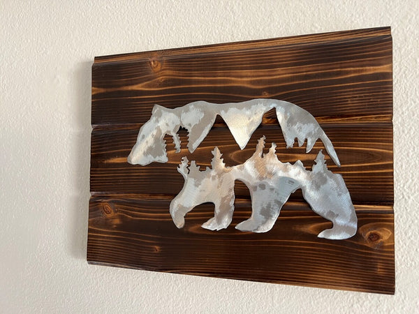 Bear Metal Art (Steel)