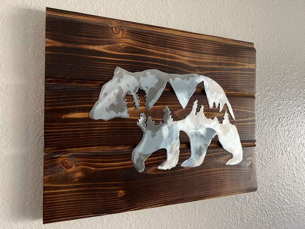 Bear Metal Art (Steel)