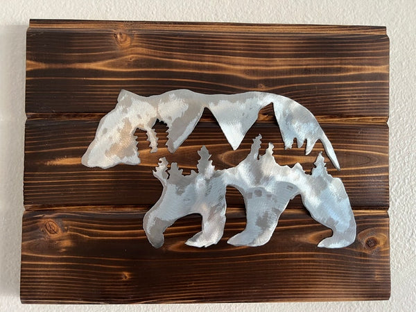 Bear Metal Art (Steel)