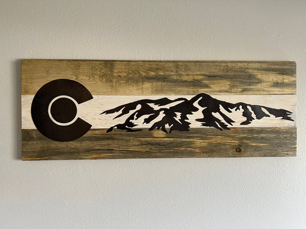 Colorado Rocky Mountains (Steel on Beetle Kill Pine)
