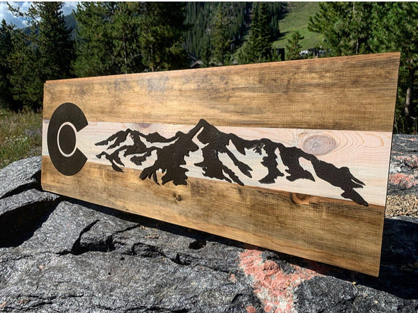 Colorado Rocky Mountains (Steel on Beetle Kill Pine)
