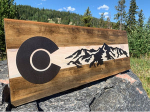 Colorado Rocky Mountains (Steel on Beetle Kill Pine)